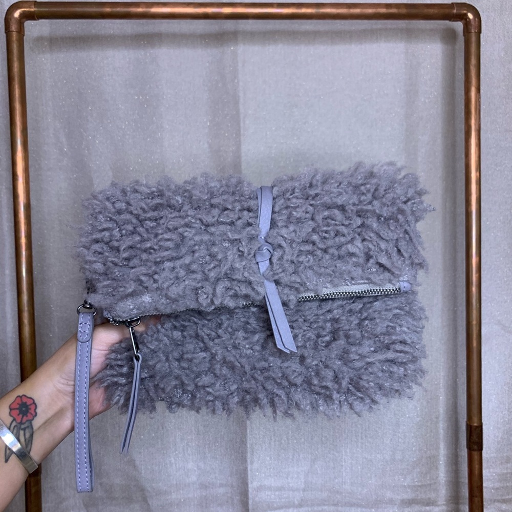 Dusty Lilac Fold Over Clutch